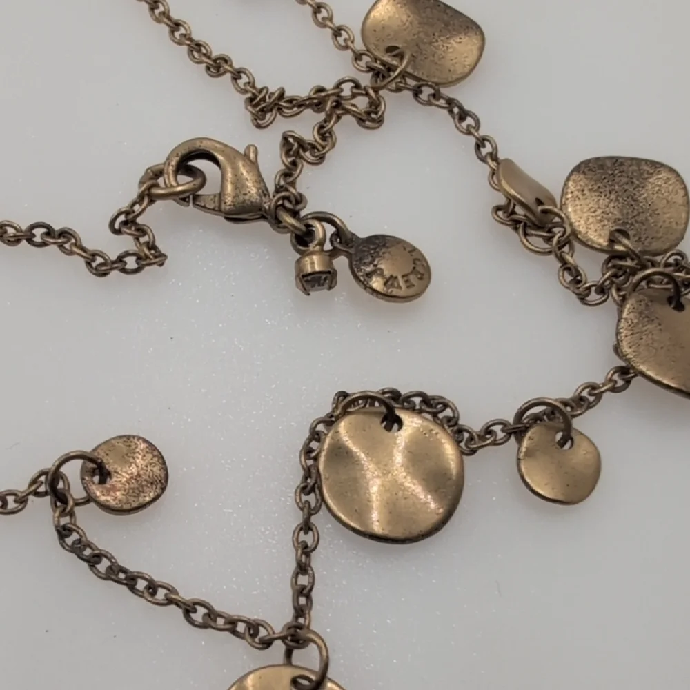 J. Crew Gold Necklace with Disc Charms